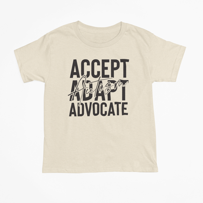 Accept Adapt Advocate Graphic Tee