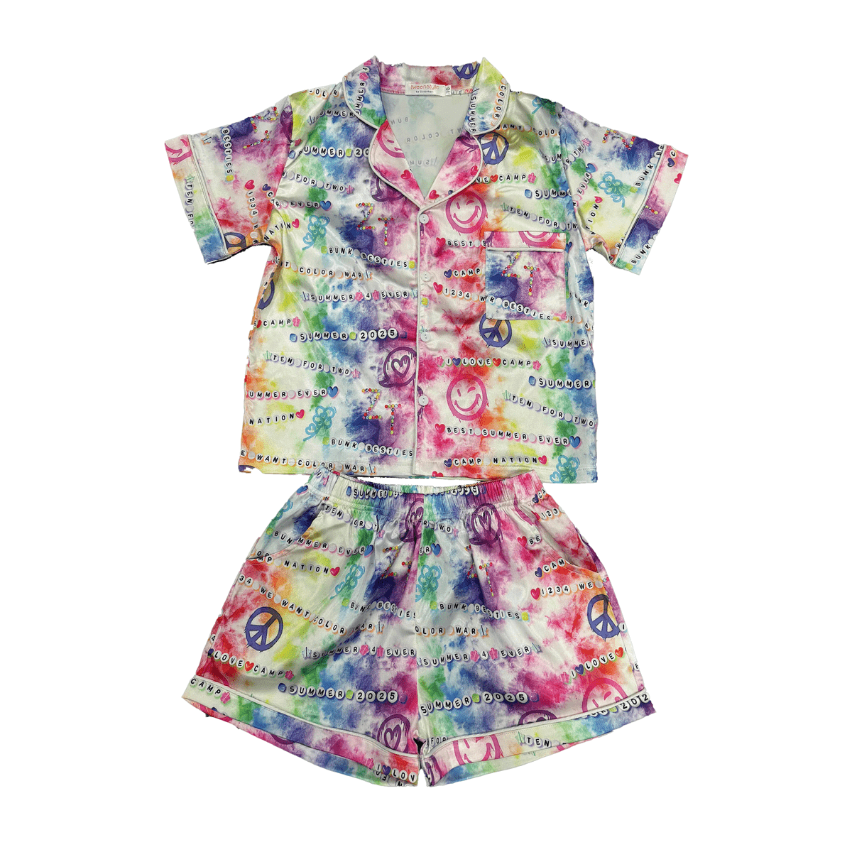 Girls Camp Beads Pajama/Lounge Set ✌️🌈💖