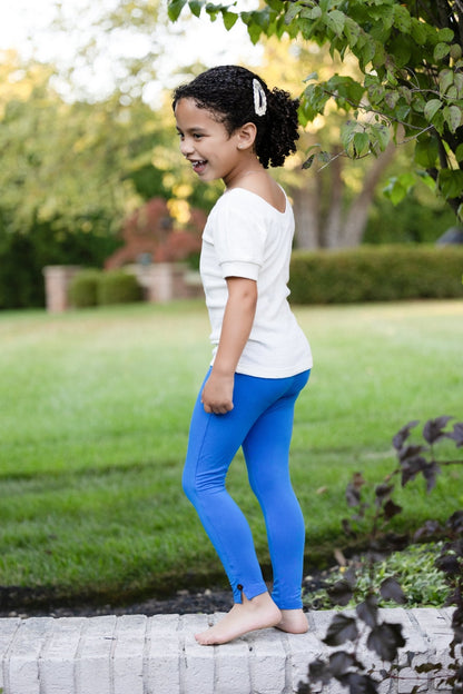 Girls Leggings in Cobalt Blue
