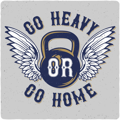 GO HEAVY Men's Bamboo Viscose/Organic Cotton Short Sleeve Graphic T-Shirt