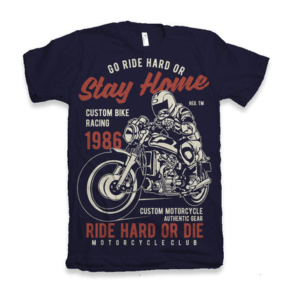 Go Ride Hard Men's Bamboo Viscose/Organic Cotton Short Sleeve Graphic T-Shirt