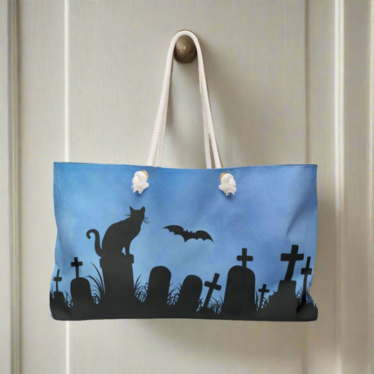 Halloween Graveyard Weekender Bag