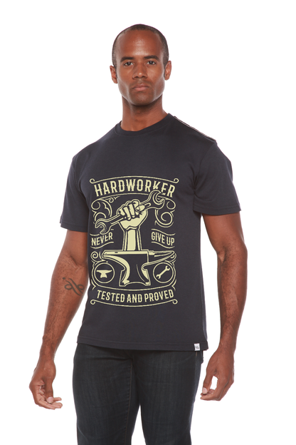 Hard Worker Men's Bamboo Viscose/Organic Cotton Short Sleeve Graphic T-Shirt