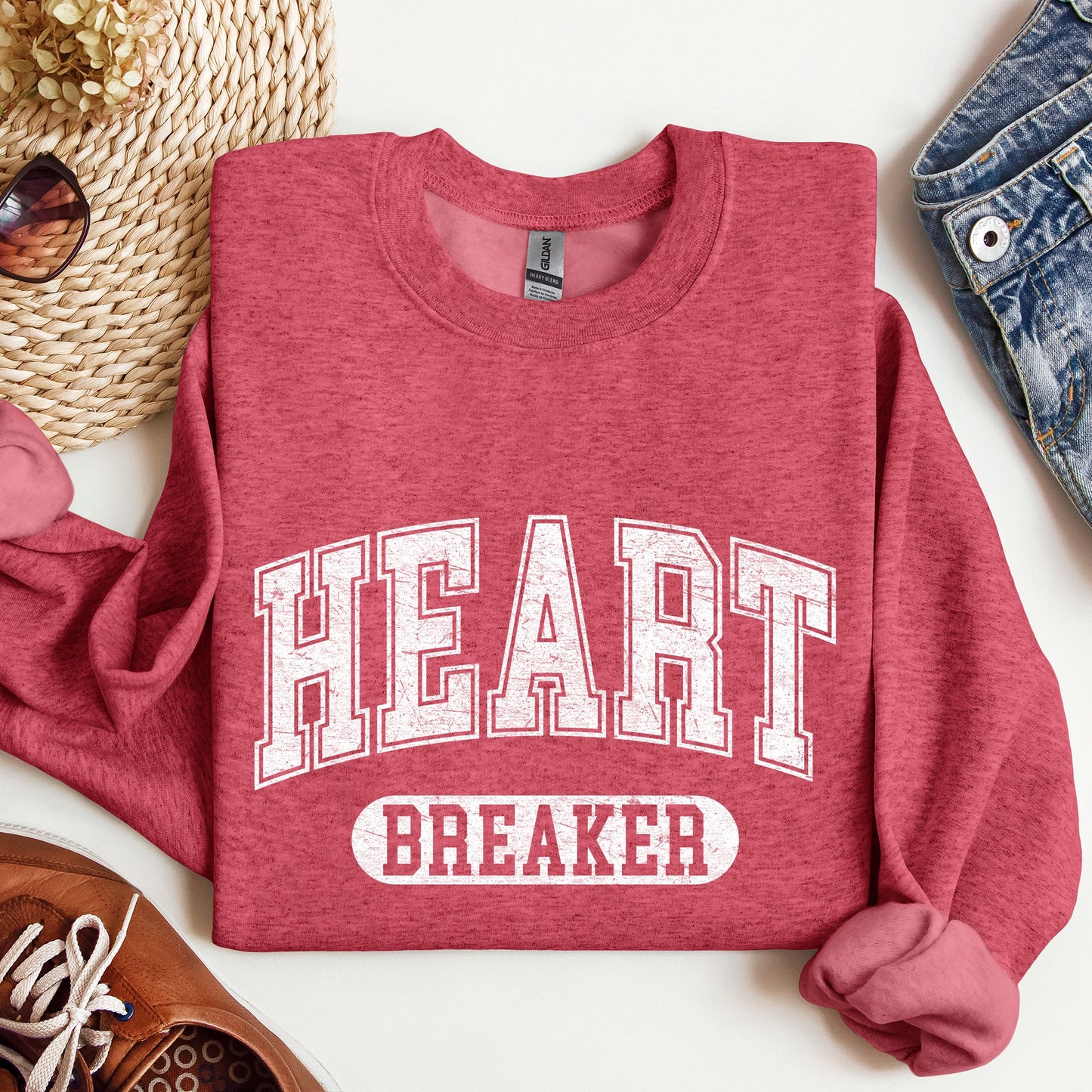 Heart Breaker, Collegiate, Love, Sweatshirt, Valentine's Day