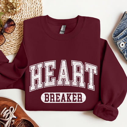 Heart Breaker, Collegiate, Love, Sweatshirt, Valentine's Day