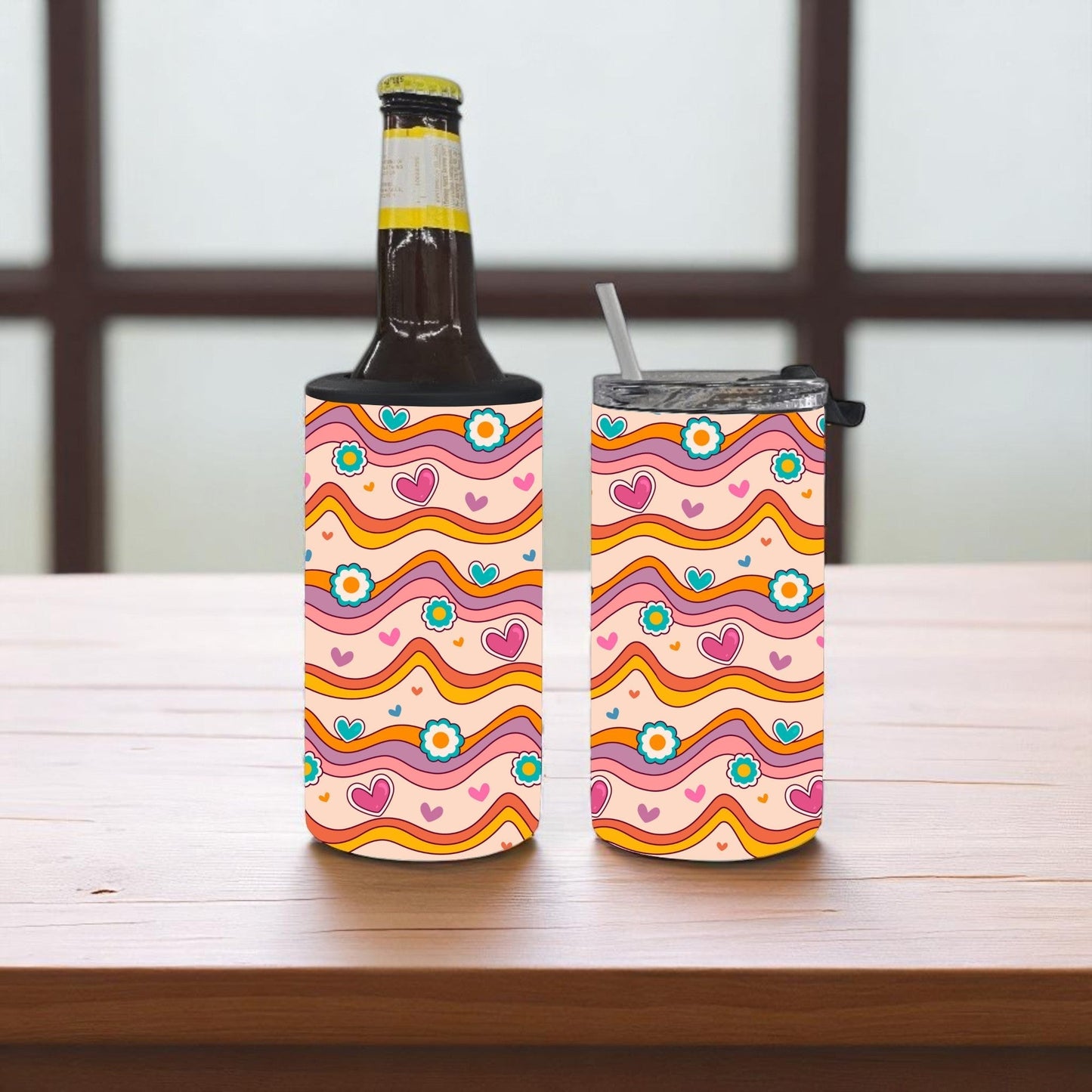 Heartfelt Waves 4-in-1 Can Cooler Cup