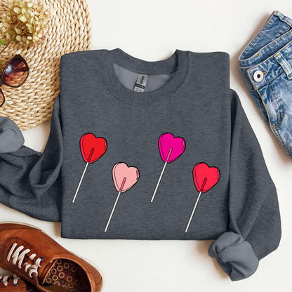 Valentine's Candy, Lollipop, Sweet Heart, Sweatshirt, Valentine's Day