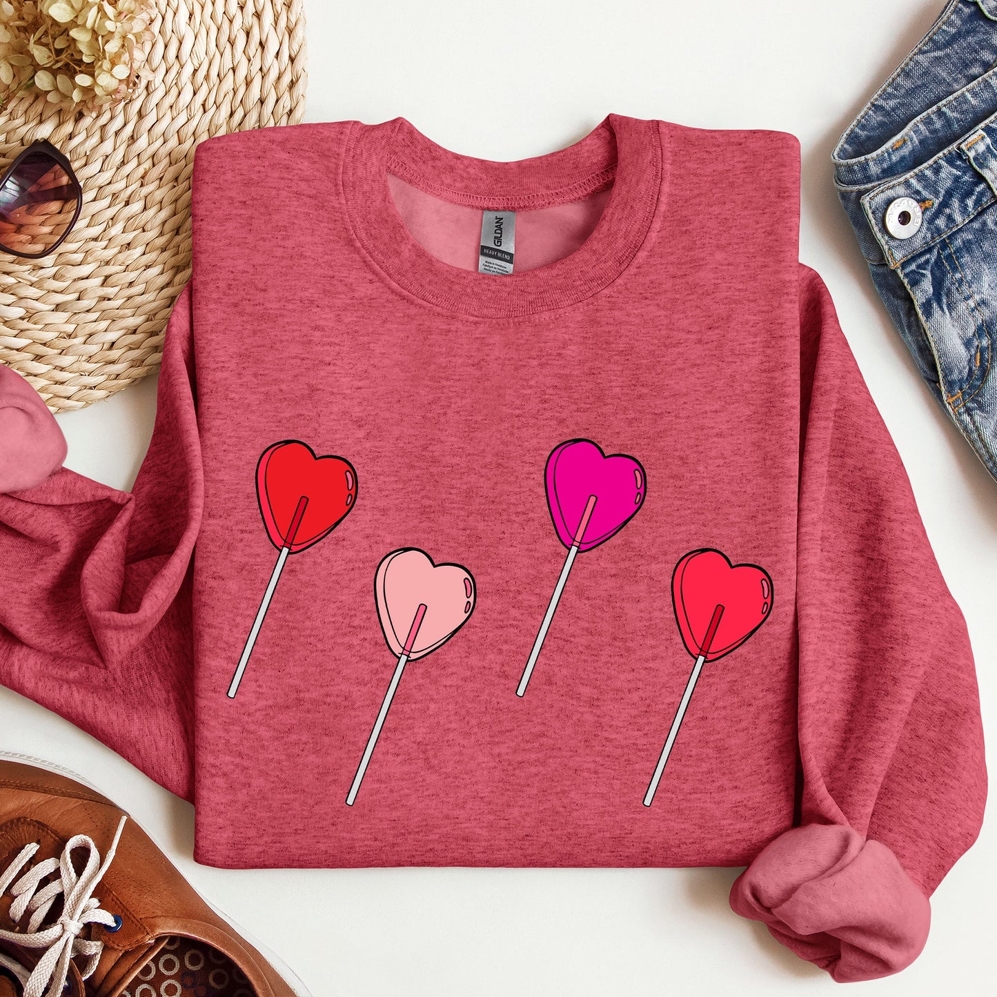 Valentine's Candy, Lollipop, Sweet Heart, Sweatshirt, Valentine's Day