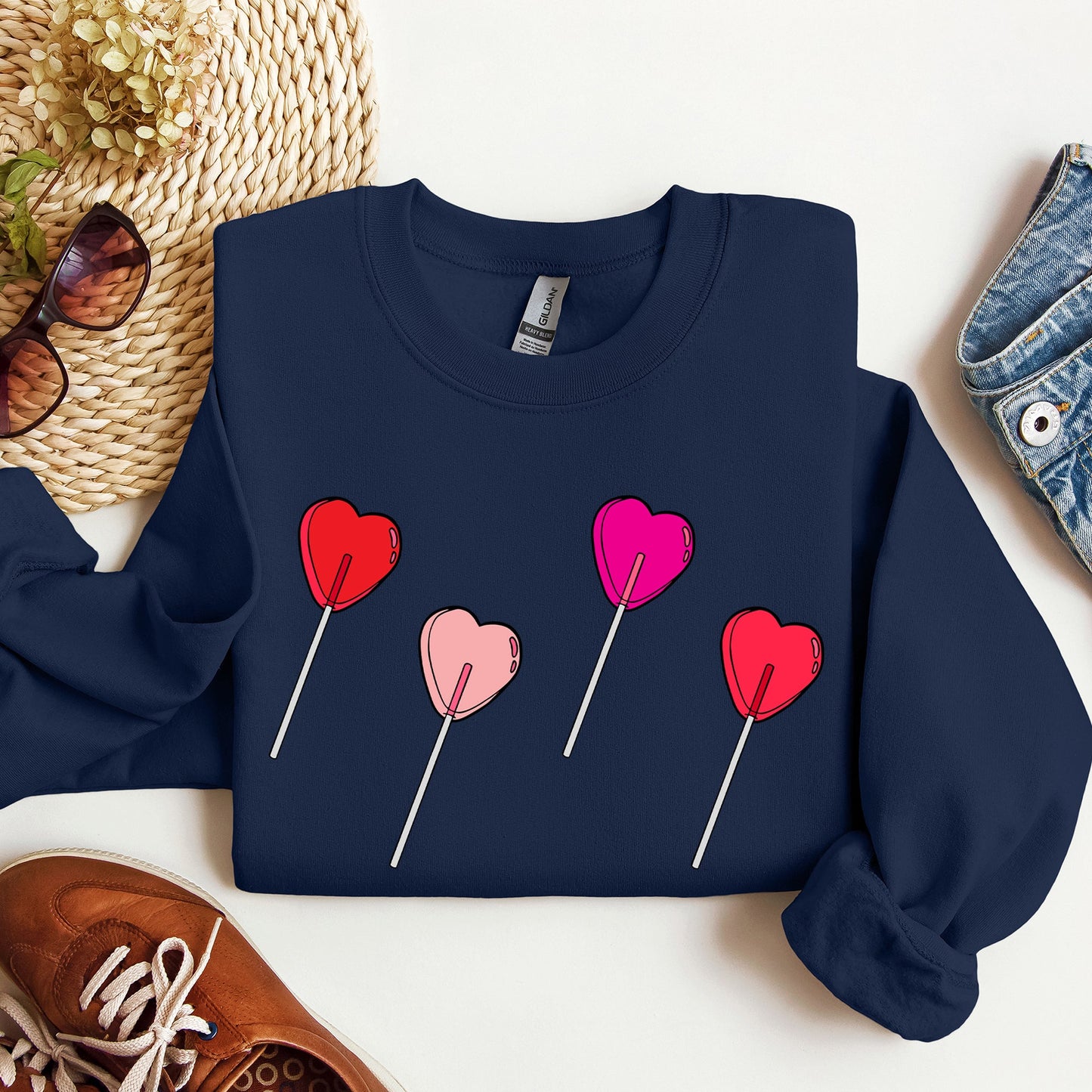 Valentine's Candy, Lollipop, Sweet Heart, Sweatshirt, Valentine's Day