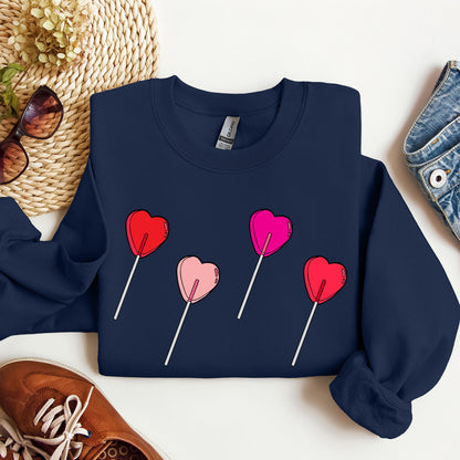 Valentine's Candy, Lollipop, Sweet Heart, Sweatshirt, Valentine's Day