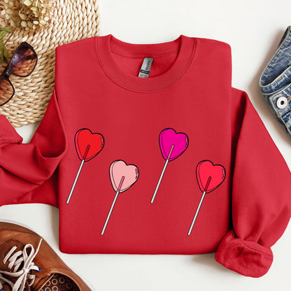 Valentine's Candy, Lollipop, Sweet Heart, Sweatshirt, Valentine's Day