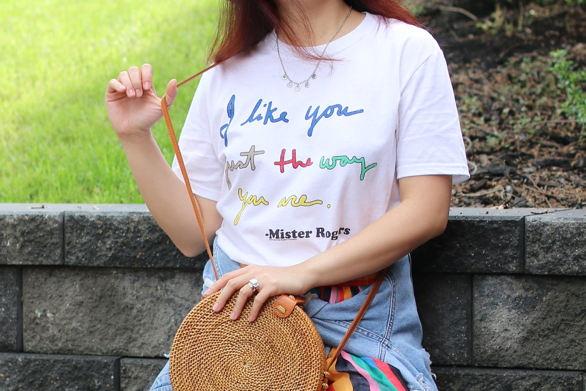 Mister Rogers "I Like You Just The Way You Are" T-Shirt - White