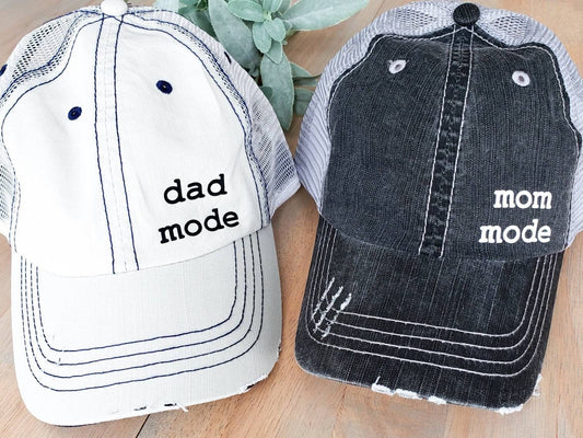 Mom and Dad Hats • Mom Mode Dad Mode Hat