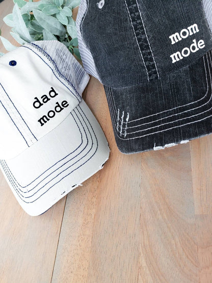 Mom and Dad Hats • Mom Mode Dad Mode Hat