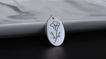 Birthday Month Flower Necklace