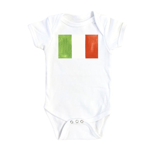 Italian Flag - Baby Boy Girl Clothes Infant Bodysuit Funny Cute Newborn