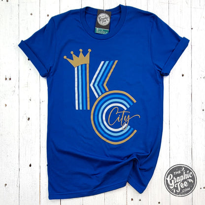 KC Crown Ombre Royal Short Sleeve Tee