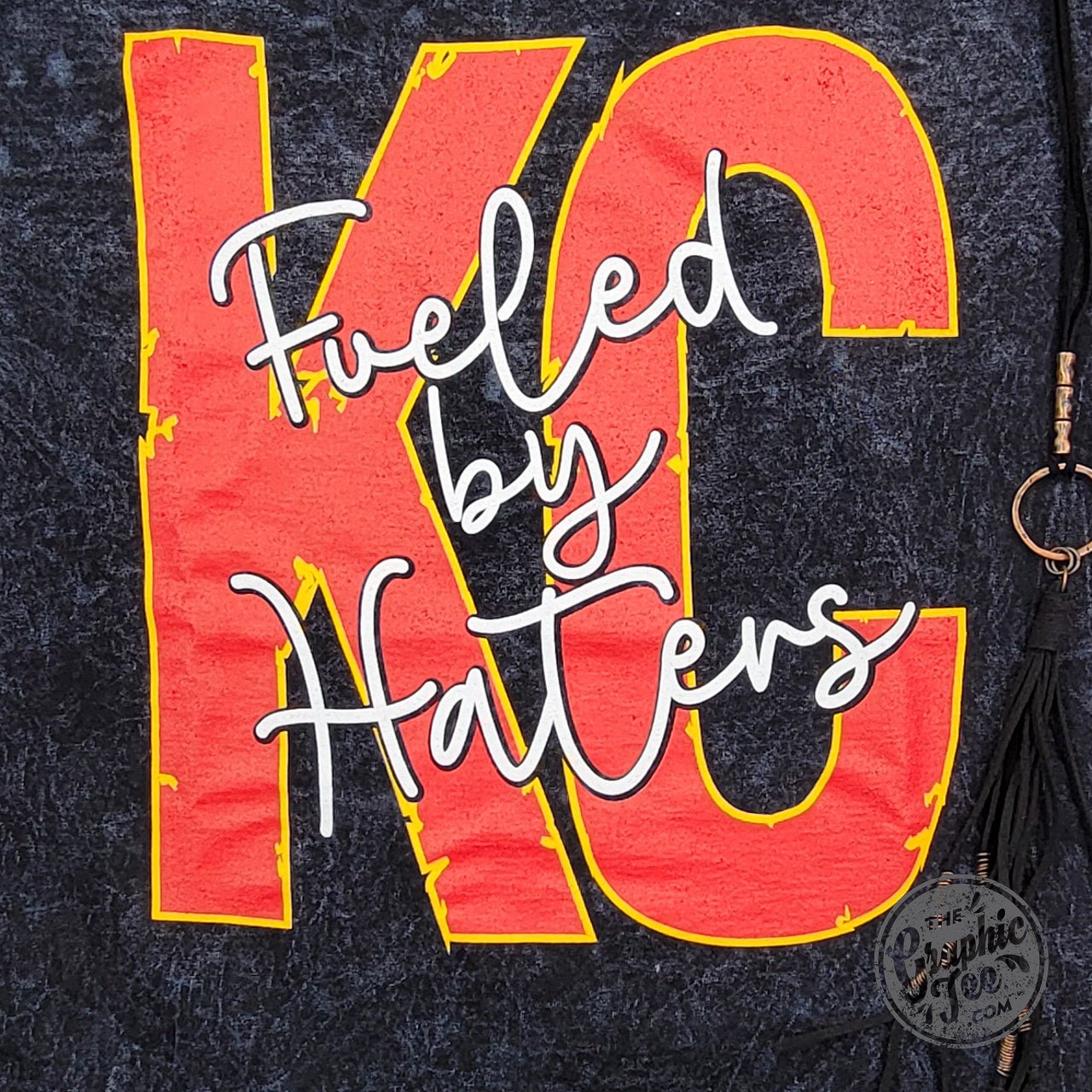 KC Fueled By Haters Mineral Wash Crew Neck Short Sleeve Tee
