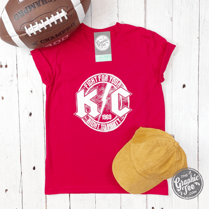 KC Rock Red YOUTH Short Sleeve Tee