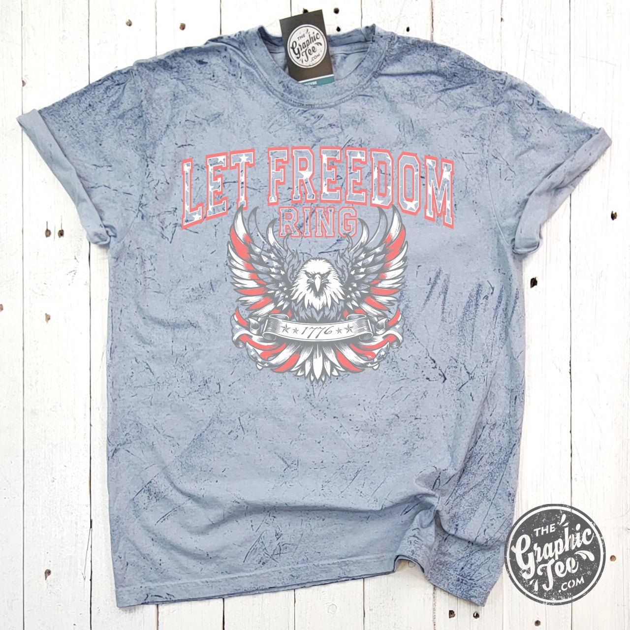 Let Freedom Ring Rocker Short Sleeve Colorblast Tee