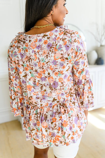 Let's Go Boho Floral Babydoll Top (Online Exclusive)