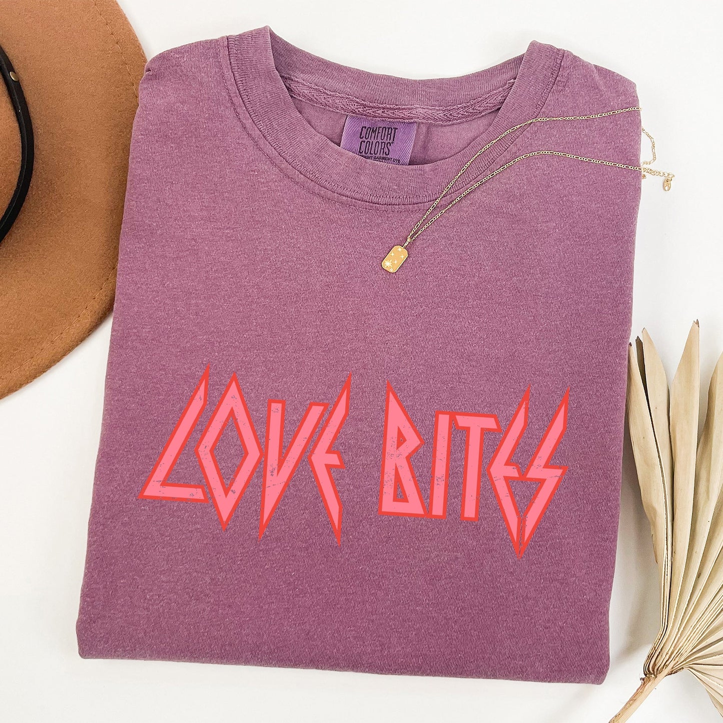 Love Bites, Def, Retro, 80s, Rock Music, Comfort Colors Tshirt, Valentine's Day