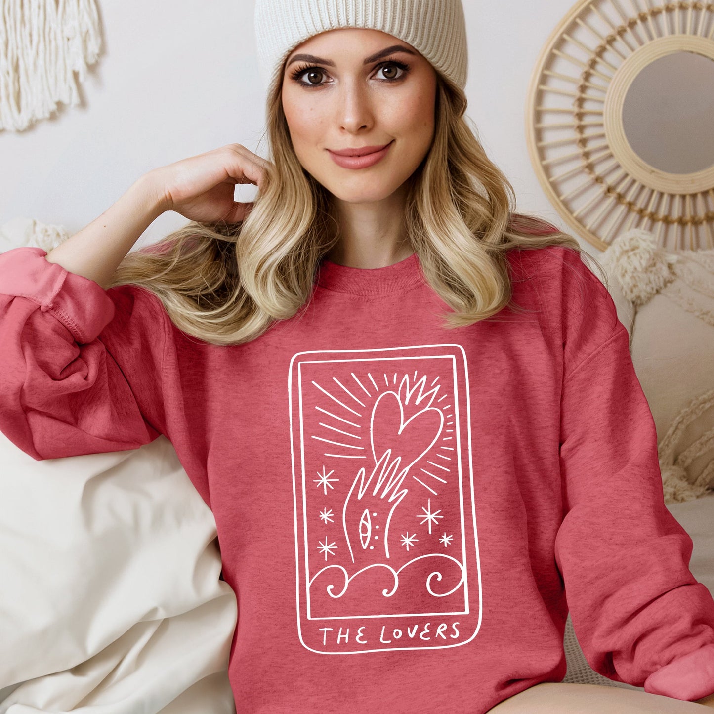 Lovers Tarot, Mystical, Magic, Sweatshirt, Valentine's Day
