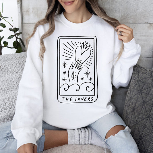Lovers Tarot, Mystical, Magic, Sweatshirt, Valentine's Day