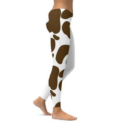 Munsieur Luxury Streetwear Leggings Cow Print