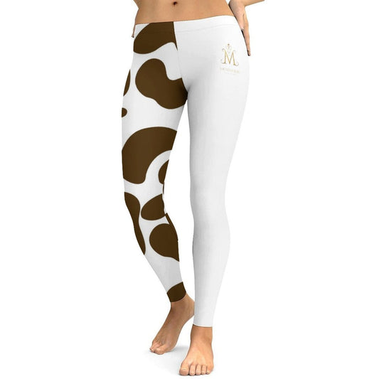 Munsieur Luxury Streetwear Leggings Cow Print