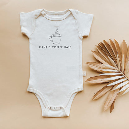 Mama's Coffee Date Organic Baby Bodysuit
