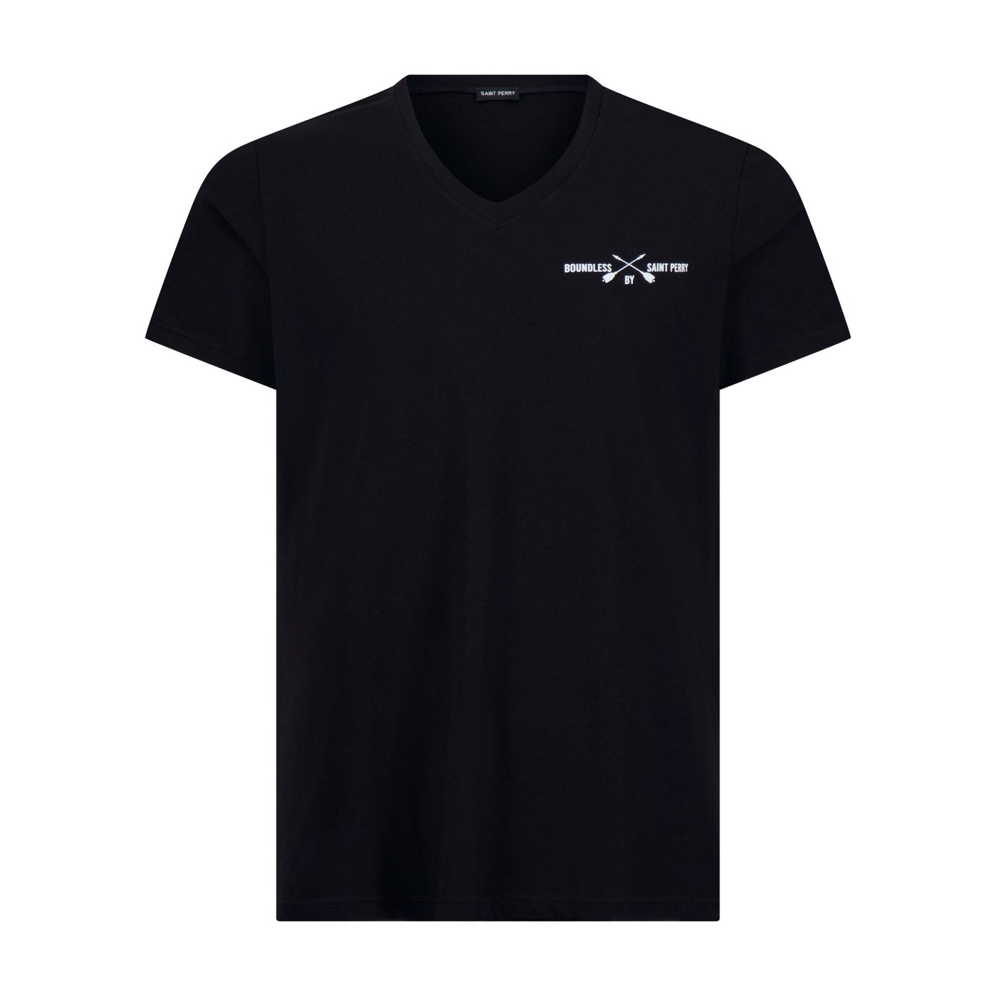 Men's V-Neck Black T-Shirt Aaria Tees