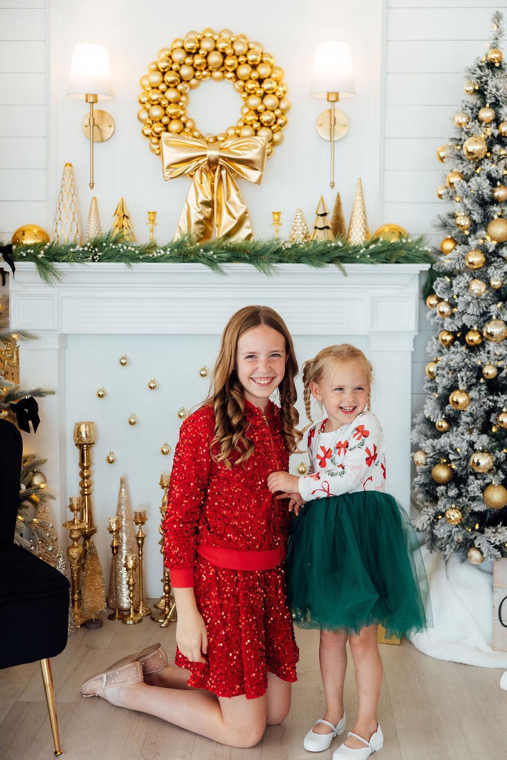 Red Velvet Sequin Jacket