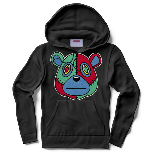 Misguided Chenille Hoodie - Black