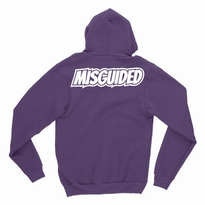 Misguided Chenille Hoodie - Purple
