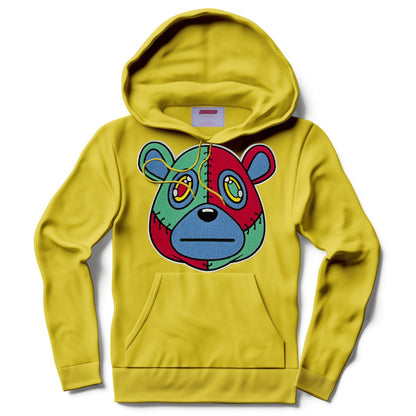 Misguided Chenille Hoodie - Yellow