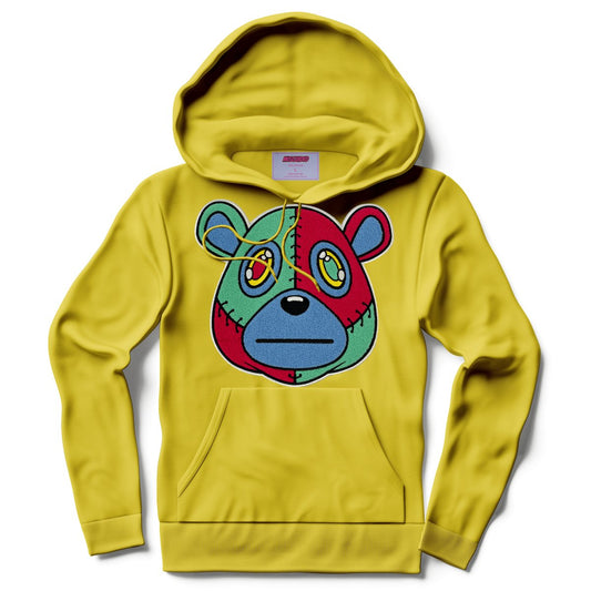 Misguided Chenille Hoodie - Yellow