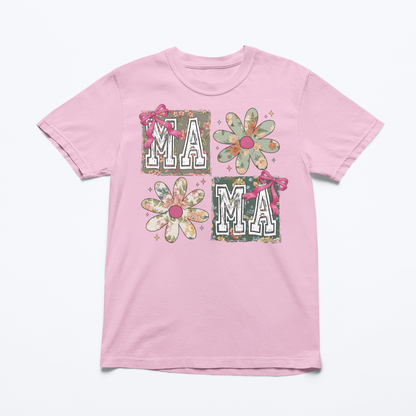 Floral Retro Mama Graphic Tee