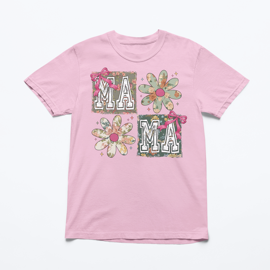 Floral Retro Mama Graphic Tee