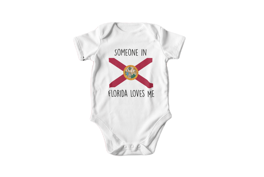 Florida Flag - Baby Boy Girl Clothes Infant Bodysuit Funny Cute Newborn