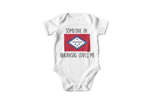 Arkansas Flag - Baby Boy Girl Clothes Infant Bodysuit Funny Cute Newborn