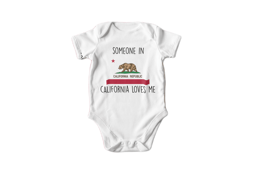 California Flag - Baby Boy Girl Clothes Infant Bodysuit Funny Cute Newborn