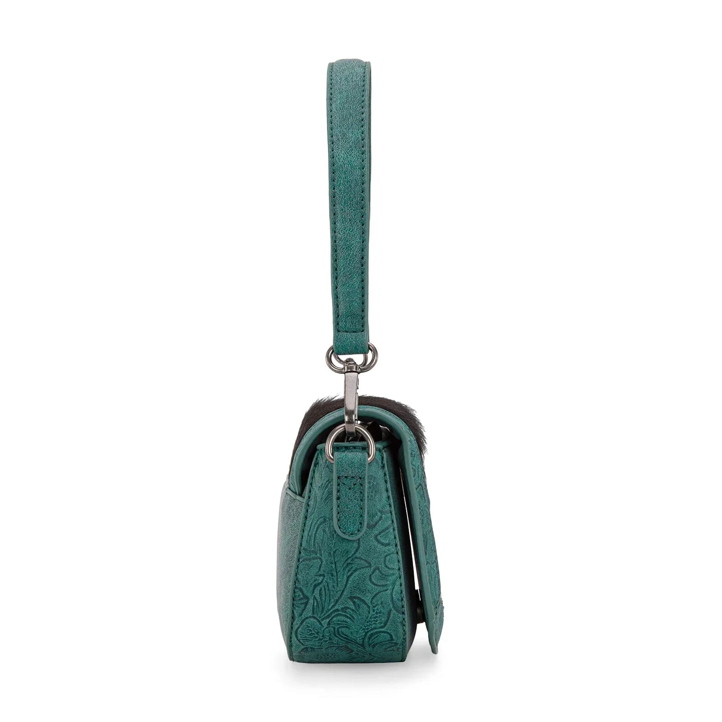 Montana West Cowhide Mini Shoulder Bag - Turquoise