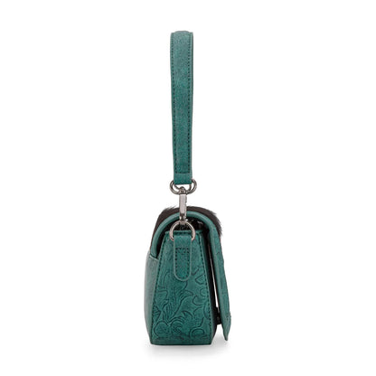 Montana West Cowhide Mini Shoulder Bag - Turquoise