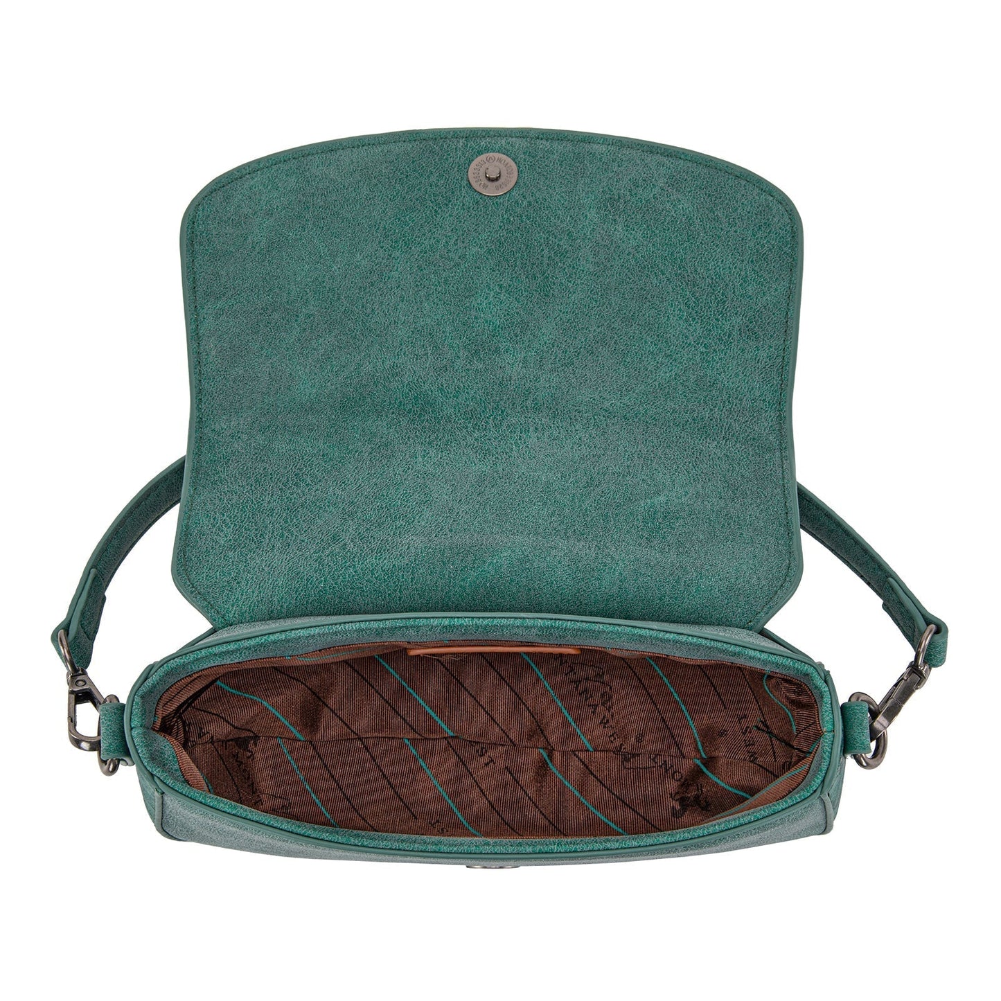 Montana West Cowhide Mini Shoulder Bag - Turquoise