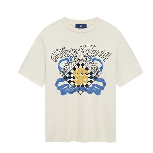 Monte Carlo Chess Crest Tees - Off-White Aaria Tees