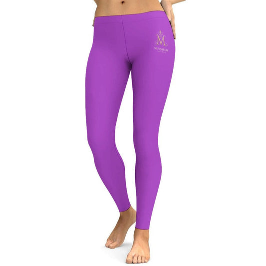 Munsieur Fashion Leggings in Vibrant Purple