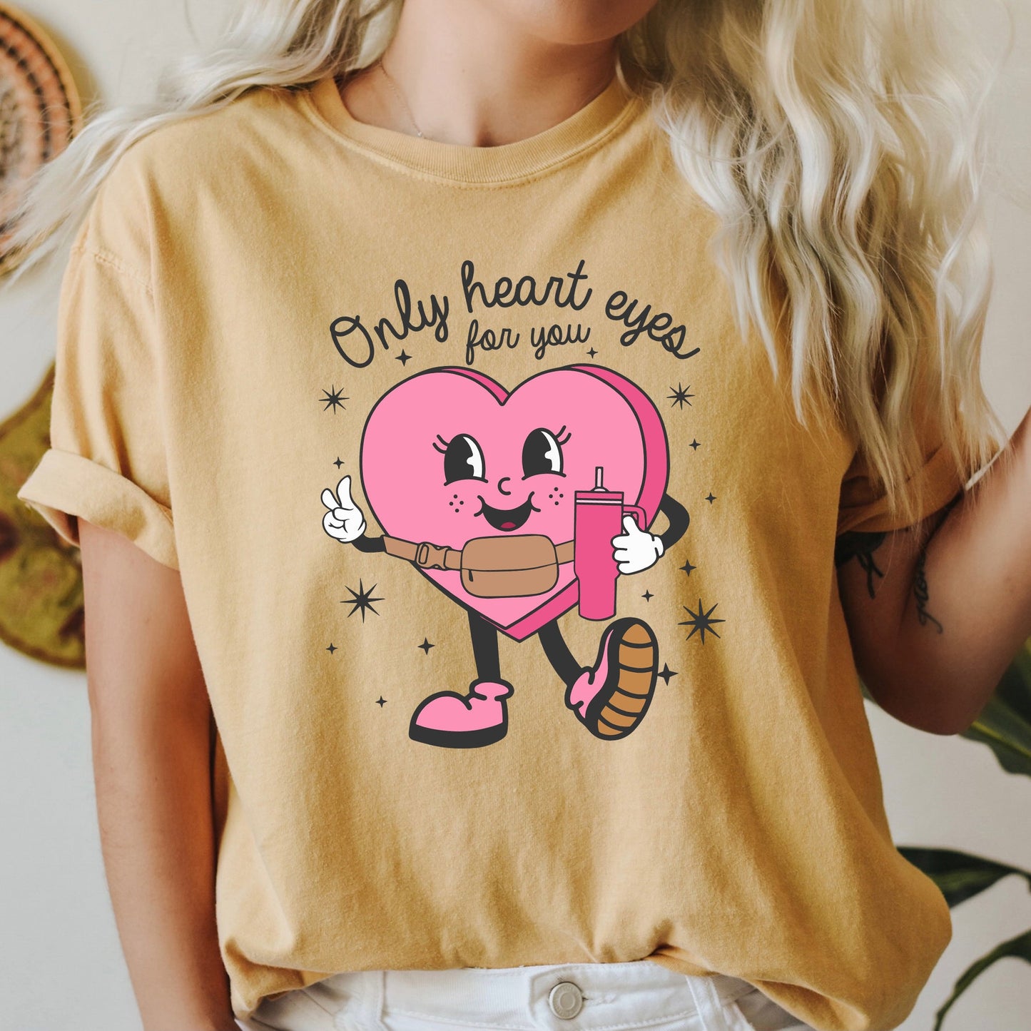 Only Heart Eyes For You, Pink Heart, Bougie, Boojee, Comfort Colors Tshirt, Valentine's Day