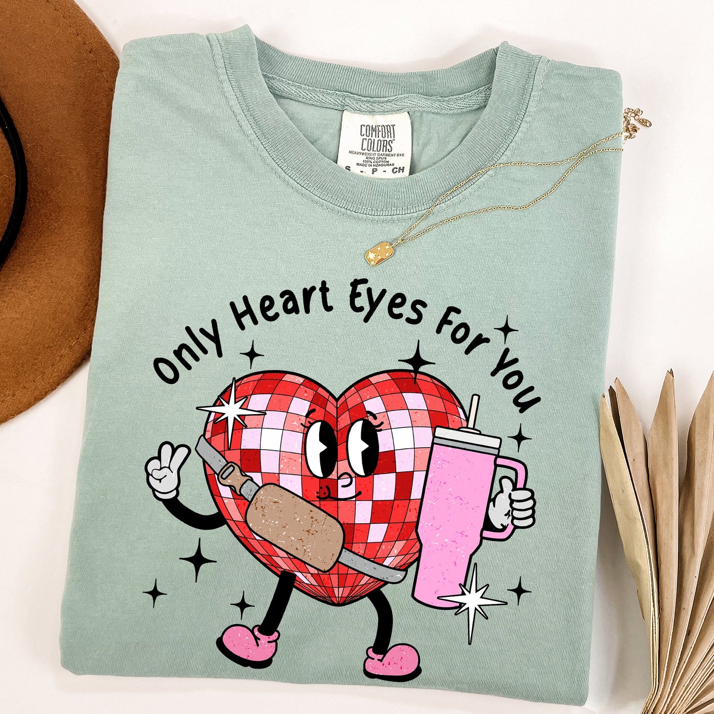 Only Heart Eyes For You, Disco Heart, Bougie, Boojee, Comfort Colors Tshirt, Valentine's Day