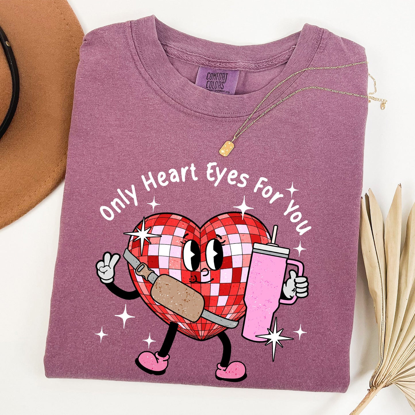 Only Heart Eyes For You, Disco Heart, Bougie, Boojee, Comfort Colors Tshirt, Valentine's Day